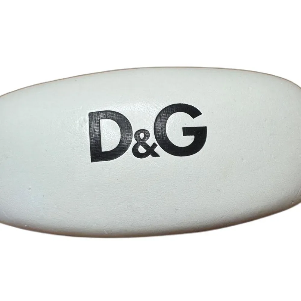 D&G Dolce & Gabbana Clamshell Sunglasses Eyeglasses Case Embossed